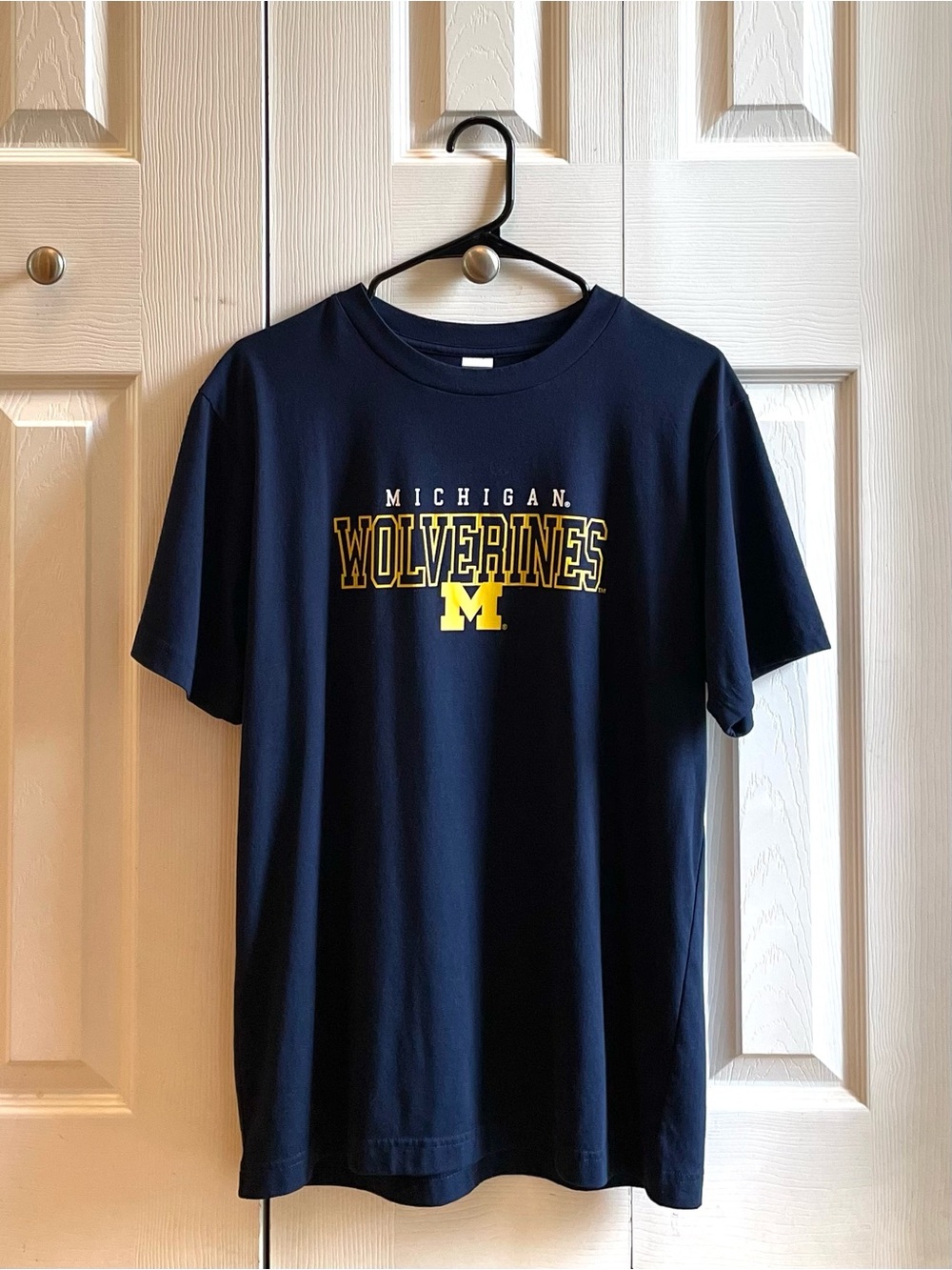 Michigan Wolverines Navy Blue Pajama Top/T-Shirt